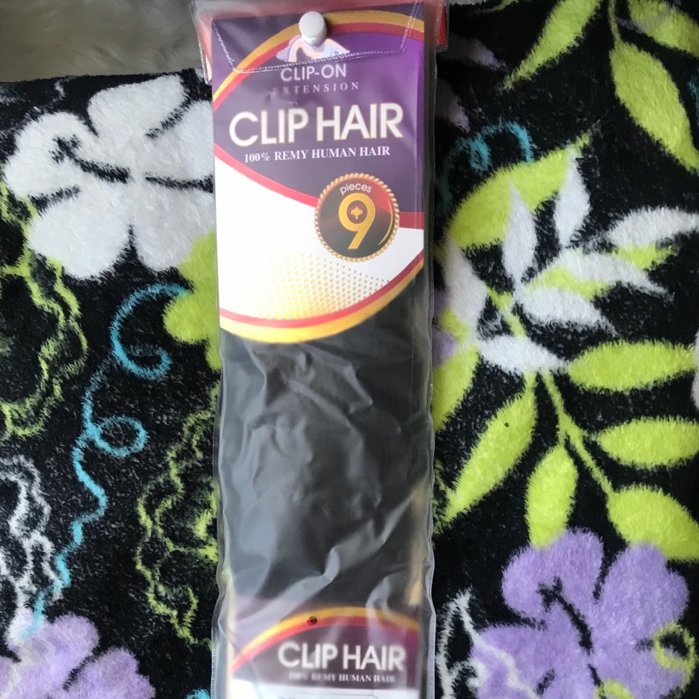 9 piece human hair extension !!